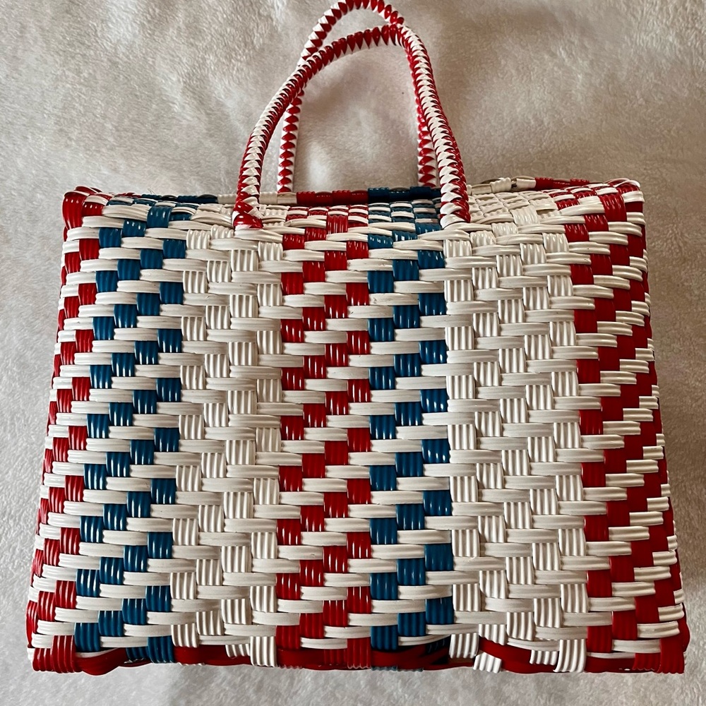 Recycled plastic purse from Mexico